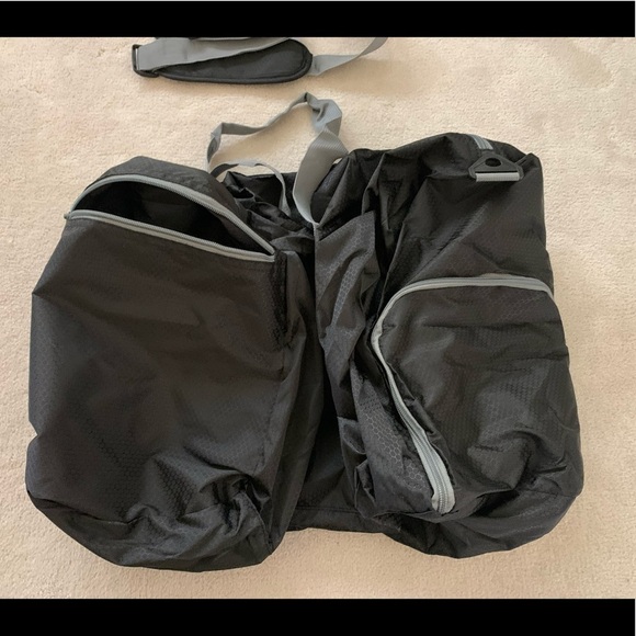 New 65L Travel Duffel Bag Foldable/Lightweight blk - Picture 3 of 16